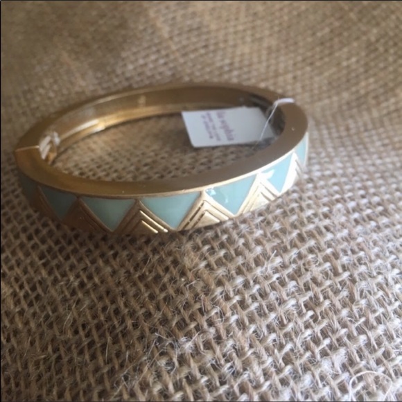 Lia Sophia Jewelry - Mint Green and Gold Tone Bangle Lia Sophia Jewelry - Mint Green and Gold Tone Bangle